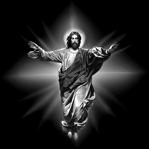 Иисус в сиянии - картинки для гравировки
